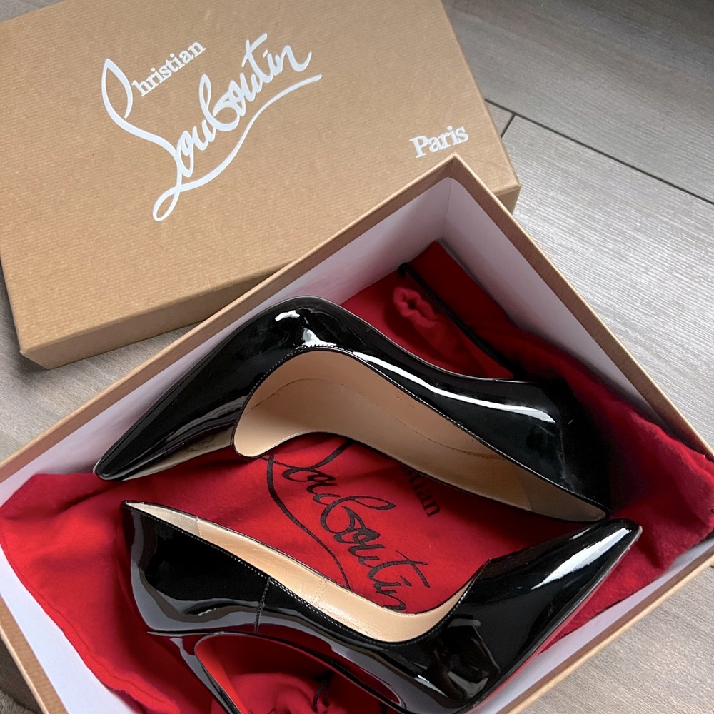 Christian Louboutin So Kate in Patent Black